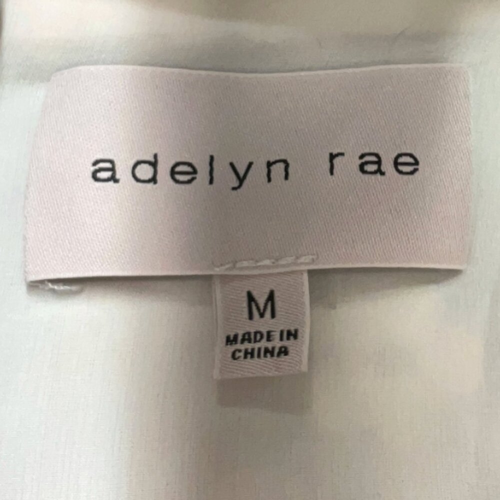 Adelyn Rae "Kerry" Eyelet Floral Printed Mini Dress- Size M - Like New - Picture 11 of 12